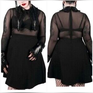Killstar Cemetery Drive Goth Gothic dress with crosses
